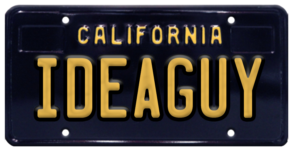 IDEA GUY California License Plate